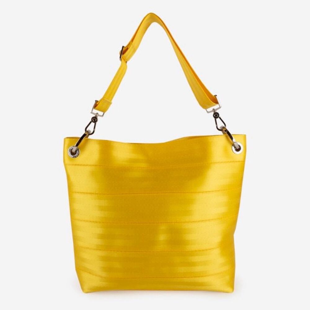 Harveys Buttercup Medium Hobo Yellow Seatbelt Bag NWT Sealed